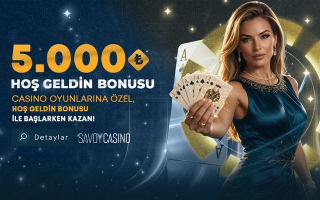 Savoycasino 5.000₺ hoş geldin bonusu kampanya görseli