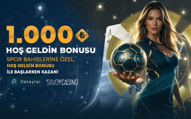 Savoycasino spor bahislerine özel hoş geldin bonusu kampanya görseli